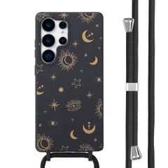 imoshion Siliconen design hoesje met koord Samsung Galaxy S25 Ultra - Sky black