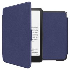 imoshion Slim Hard Case Bookcase Amazon Kindle Paperwhite (2024) / Paperwhite Signature Edition (2024) / Colorsoft Signature Edition (2024) - Donkerblauw