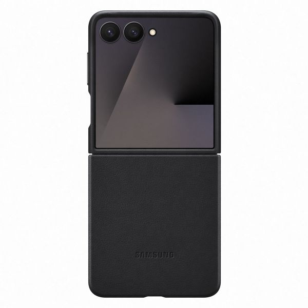 Samsung Originele KindSuit Vegan Leather Case Samsung Galaxy Z Flip 7 - Black