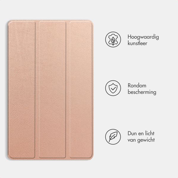 imoshion Trifold Bookcase Samsung Galaxy Tab A9 Plus - Rosé Goud