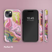 Selencia Vivid Back Cover with MagSafe Apple iPhone 13 - Marble Pink