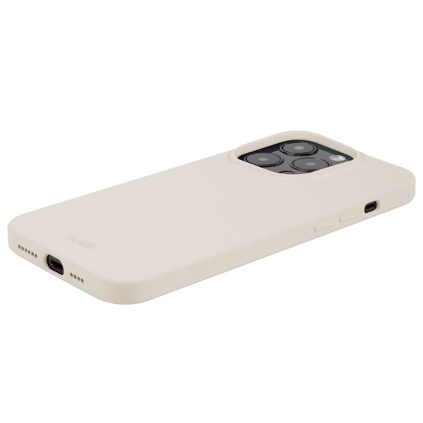 Holdit Silicone Case iPhone 15 Pro - Light Beige