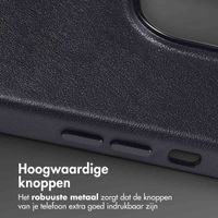 Accezz MagSafe Leather Backcover Apple iPhone 14 Pro Max - Onyx Black