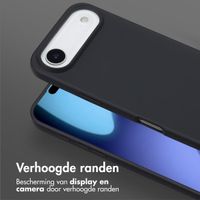 Selencia Siliconen hoesje met afneembaar koord Apple iPhone Air - Zwart