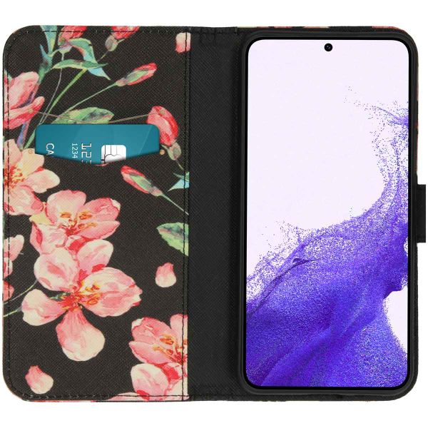 imoshion Design Softcase Bookcase Samsung Galaxy S23 - Blossom Black