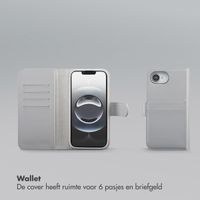 Selencia Olyn Uitneembare Bookcase met MagSafe Apple iPhone 16e - Grijs