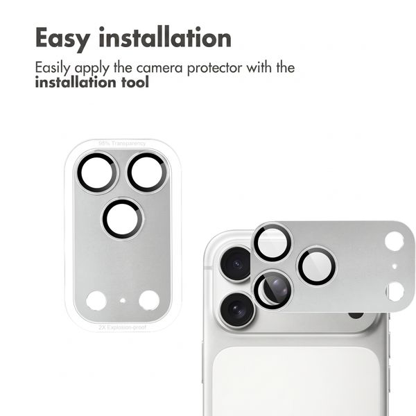 imoshion Camera Protector Glass 2-pack Apple iPhone 18 Pro Max / 17 Pro Max - Silver