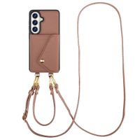 Selencia Sera Phone Case with Cord and Envelope Card Holder Samsung Galaxy S26 - Old Pink