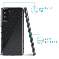 imoshion Design hoesje Samsung Galaxy S21 - Hartjes - Zwart