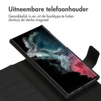 Accezz Premium Leather 2 in 1 Wallet Bookcase Samsung Galaxy S22 Ultra - Zwart