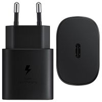 Samsung Originele Fast Charging Adapter USB-C Samsung Galaxy S23 Ultra - Oplader - USB-C aansluiting - 25 Watt - Zwart