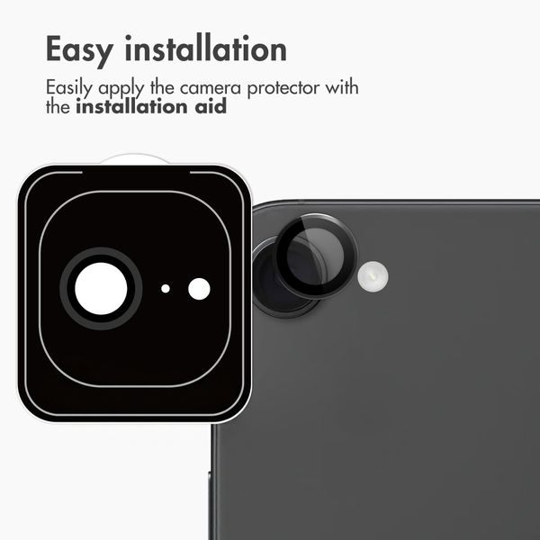 imoshion Camera Protector Glass 2-pack Apple iPhone 17e / 16e - Black