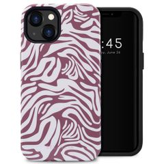 Selencia Vivid Backcover iPhone 13 - Trippy Swirl Dark Rose