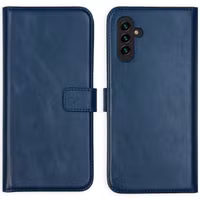 Selencia Echt Leren Bookcase Samsung Galaxy A13 (5G) / A04s - Blauw