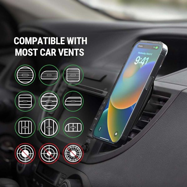Scosche 3-in-1 Magnetic Phone Mount - Window/Dash/Vent