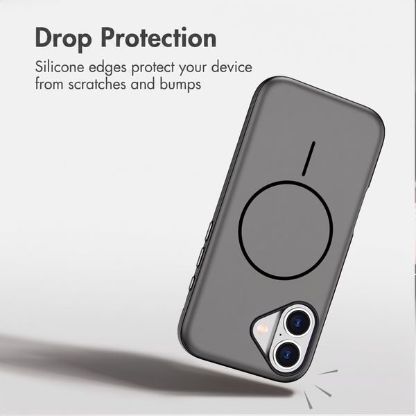 imoshion Colour Back Cover with Thin MagSafe Ring Apple iPhone 17 - Black