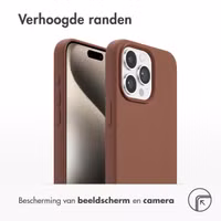 Accezz Liquid Silicone Backcover met MagSafe Apple iPhone 15 Pro Max - New Tea Brown