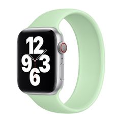 Apple Siliconen solobandje Apple Watch | 44/45/46/49 mm - Maat 6 - Pistachio