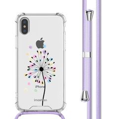 imoshion Design hoesje met koord Apple iPhone X / Xs - Sandstone Dandelion