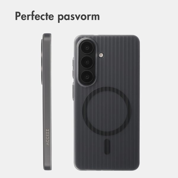 Accezz Lite Backcover met MagSafe | Fluted | Samsung Galaxy S26 - Grijs
