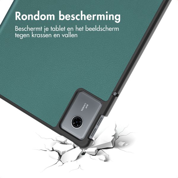 imoshion Trifold Bookcase Lenovo Idea Tab - Donkergroen