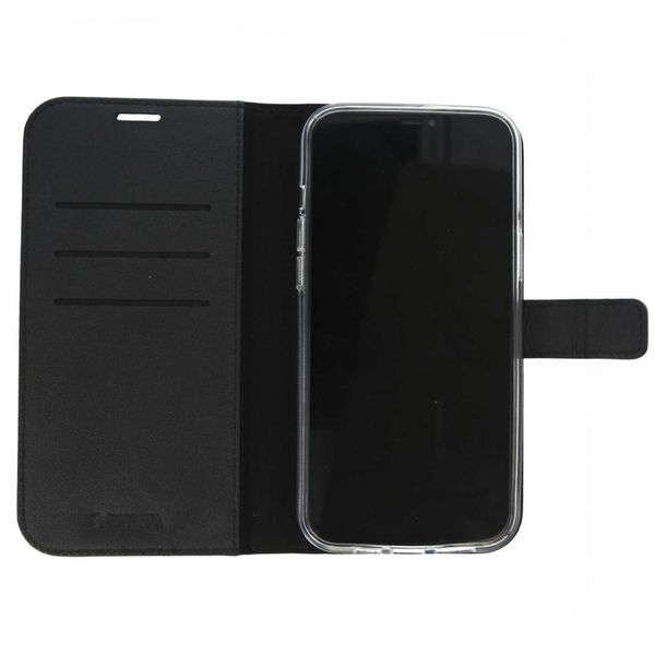 Valenta Leather Bookcase iPhone 12 (Pro) - Zwart