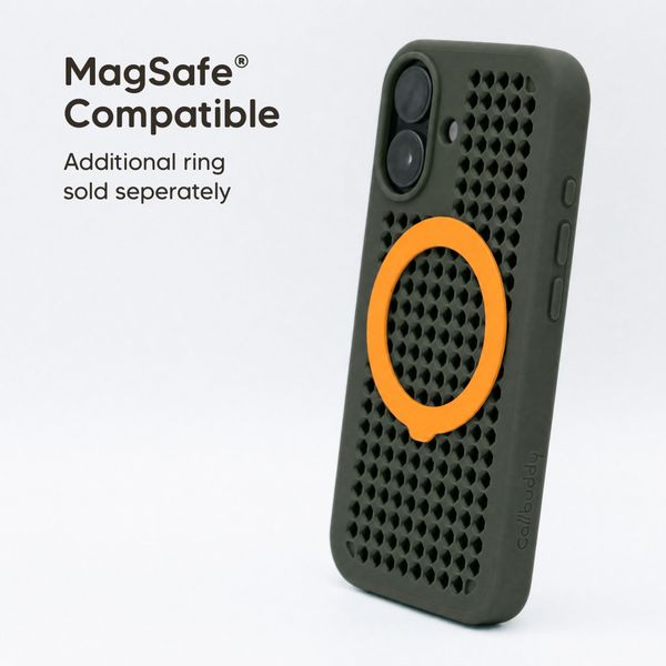 Callbuddy Hoesje met Strap Apple iPhone 17 - Camo Orange
