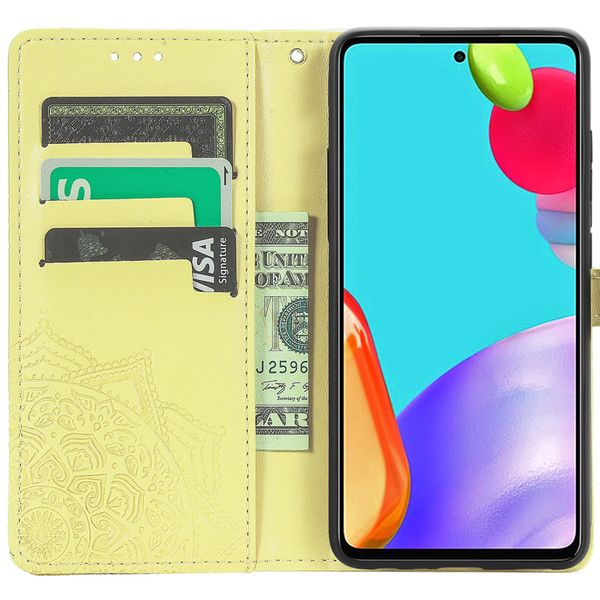 imoshion Mandala Bookcase Samsung Galaxy A72 - Geel