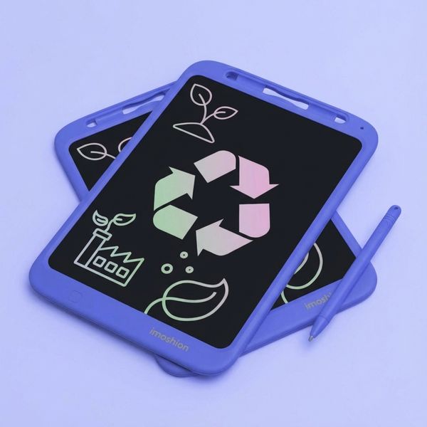 imoshion LCD Tekentablet voor kinderen - Met kleurenscherm en 2 pennen - Cobalt Blue