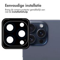 imoshion 2 Pack Camera lens protector Apple iPhone 15 Pro / 15 Pro Max - Blue Titanium