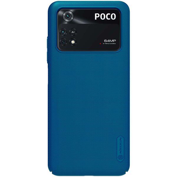 Nillkin Super Frosted Shield Case Xiaomi Poco M4 Pro 5G - Blauw