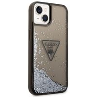 Guess Liquid Glitter Backcover iPhone 14 - Zwart