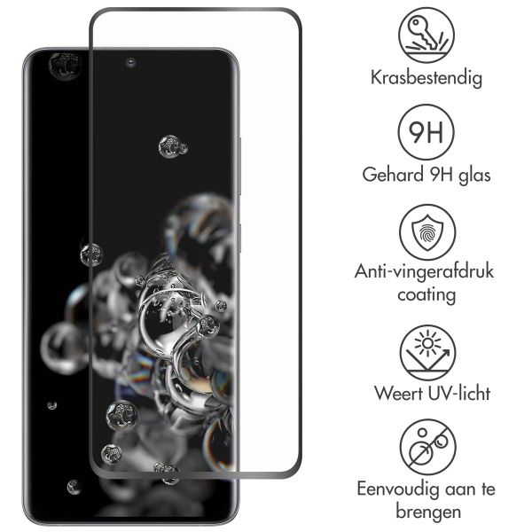 Accezz Gehard Glas Full Cover Screenprotector Samsung Galaxy S20 Ultra
