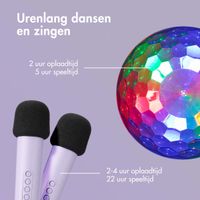 imoshion Sing & Shine Karaoke set - Speaker en 2 Microfoons - Lavender Lilac