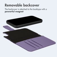 imoshion Detachable 2-in-1 Luxury Bookcase Apple iPhone 17e / 16e - Purple