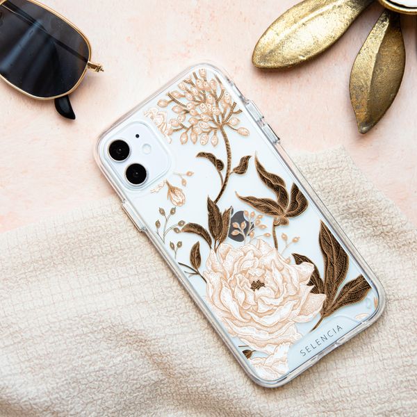 Selencia Zarya Fashion Extra Beschermende Backcover Samsung Galaxy A13 (4G) - Golden Flowers