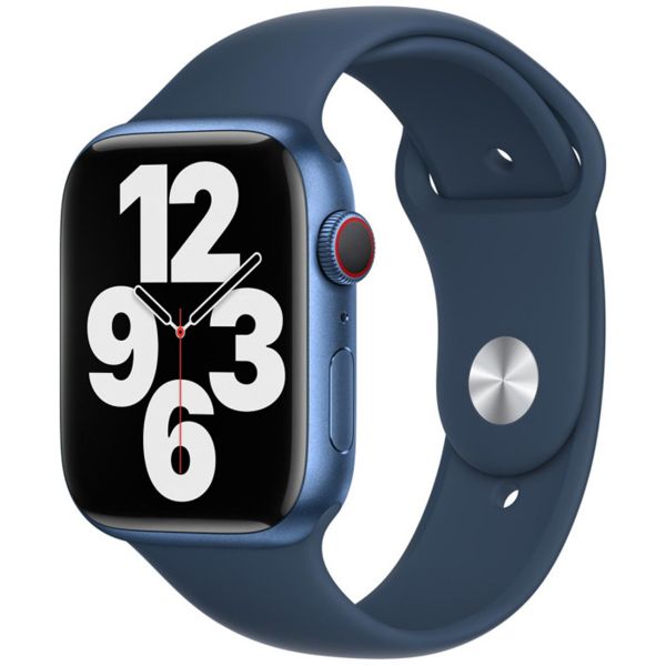 Apple Sport Band Apple Watch Series 1 t/m 9 / SE (38/40/41 mm) | Series 10 (42 mm) - Abyss Blue