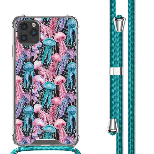 imoshion Design hoesje met koord iPhone 11 Pro Max - Jellyfish Watercolor