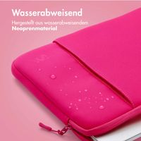 imoshion Laptop hoes 13 inch - Laptopsleeve met vak - Hot Pink