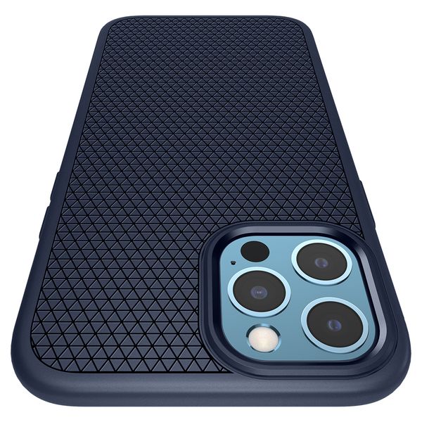 Spigen Liquid Air Backcover iPhone 12 Pro Max - Donkerblauw