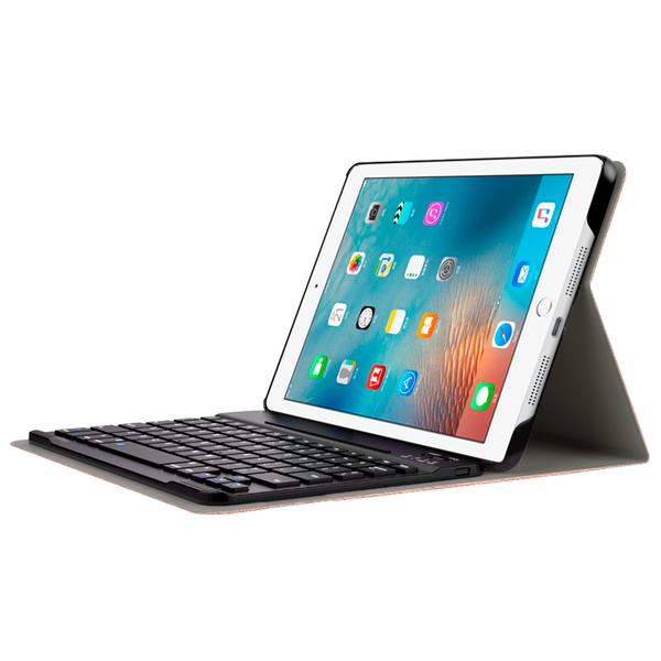 Bluetooth Keyboard Bookcase iPad 4 (2012) 9.7 inch / 3 (2012) 9.7 inch / 2 (2011) 9.7 inch - Rosé Goud