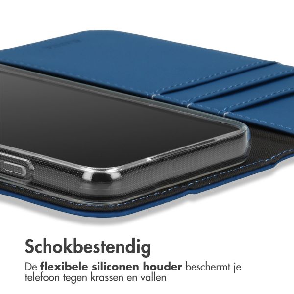 Accezz Wallet Softcase Bookcase iPhone 14 Pro - Donkerblauw