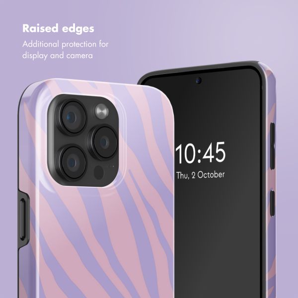 Selencia Vivid Back Cover with MagSafe Apple iPhone 15 Pro - Zebra Light Pink Lilac