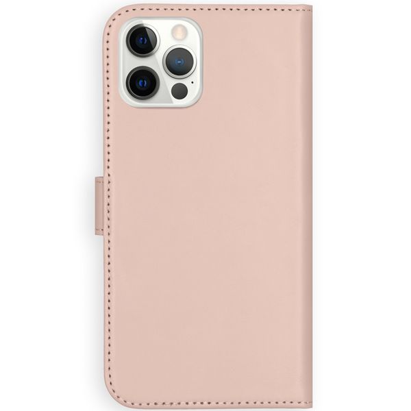 Selencia Echt Leren Bookcase Apple iPhone 12 (Pro) - Dusty Pink