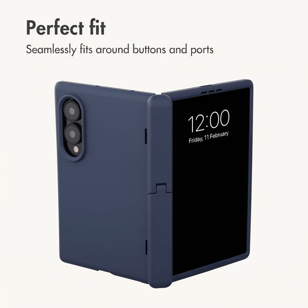 imoshion Colour Back Cover with Stand Samsung Galaxy Z Fold 8 - Dark Blue