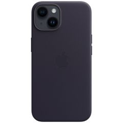 Apple Leather Back Cover with MagSafe Apple iPhone 14 - Ink