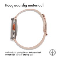 imoshion Magnetisch lederen bandje Apple Watch Series 1 - 11 / SE / Ultra (44/45/46/49 mm) - Beige