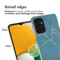 imoshion Design hoesje Samsung Galaxy A13 (5G) / A04s - Grafisch Koper / Blauw