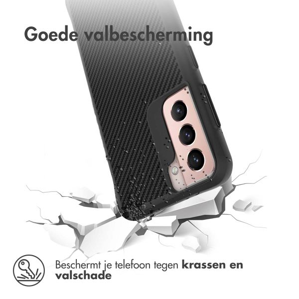 imoshion Rugged Hybrid Case Samsung Galaxy S21 - Zwart