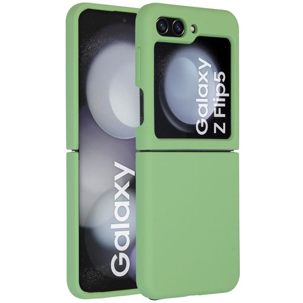 Accezz Liquid Silicone Backcover Samsung Galaxy Z Flip 5 - Groen